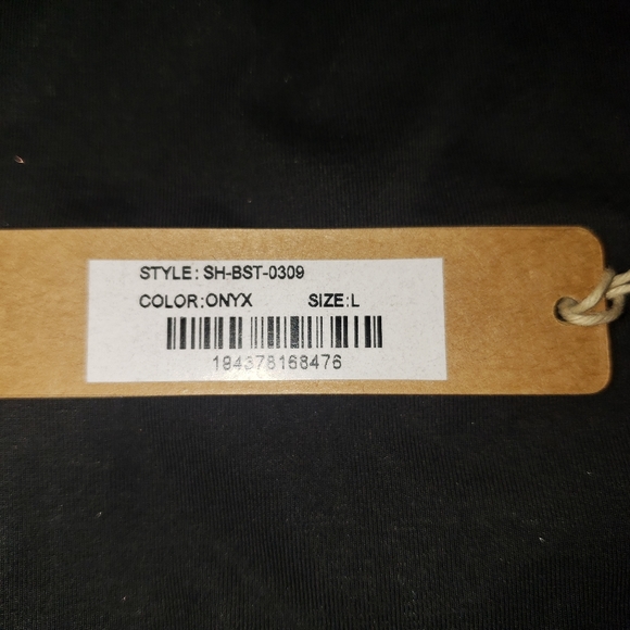 CT617a Skims NWT Body Basics Crew Neck Bodysuit Brief with Snaps Onyx L - Picture 5 of 5